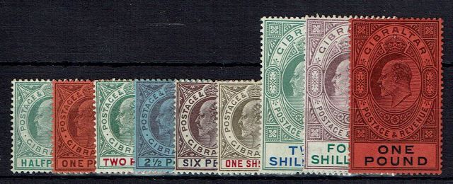 Image of Gibraltar SG 56/64 LMM British Commonwealth Stamp